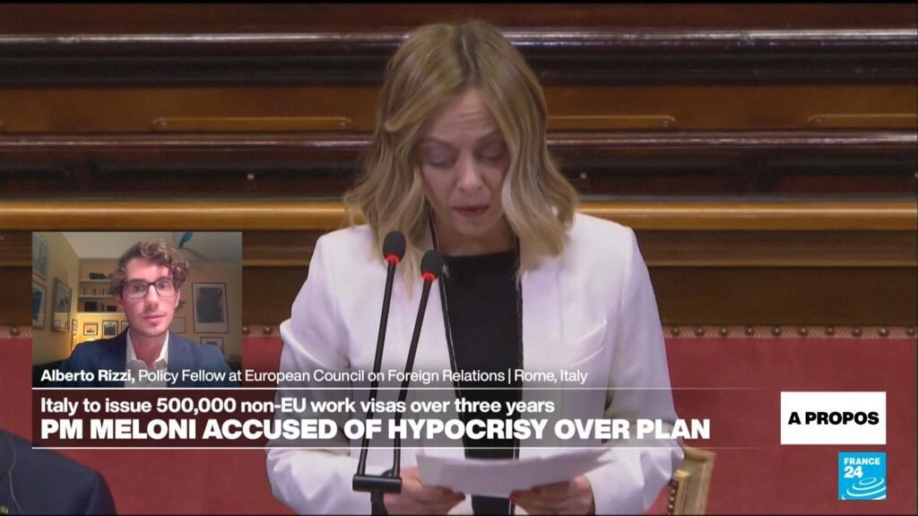 Italian PM Meloni's government to issue 500,000 visas for non&EU workers