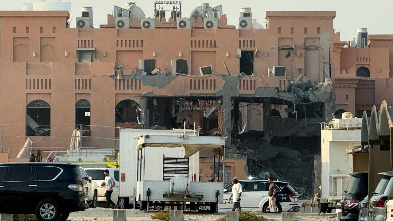 Un bâtiment endommagé à la suite d'une attaque israélienne contre des dirigeants du Hamas à Doha, au Qatar, le 9 septembre 2025.