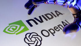 Nvidia and OpenAI logos.