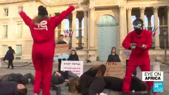 Protesters denounce Total Energies giant's East African pipeline project