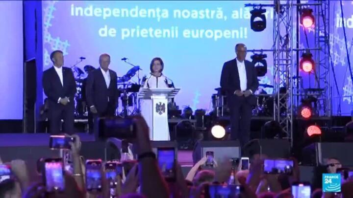 French, German, Polish leaders vow 'support' to Moldova in face of Russia