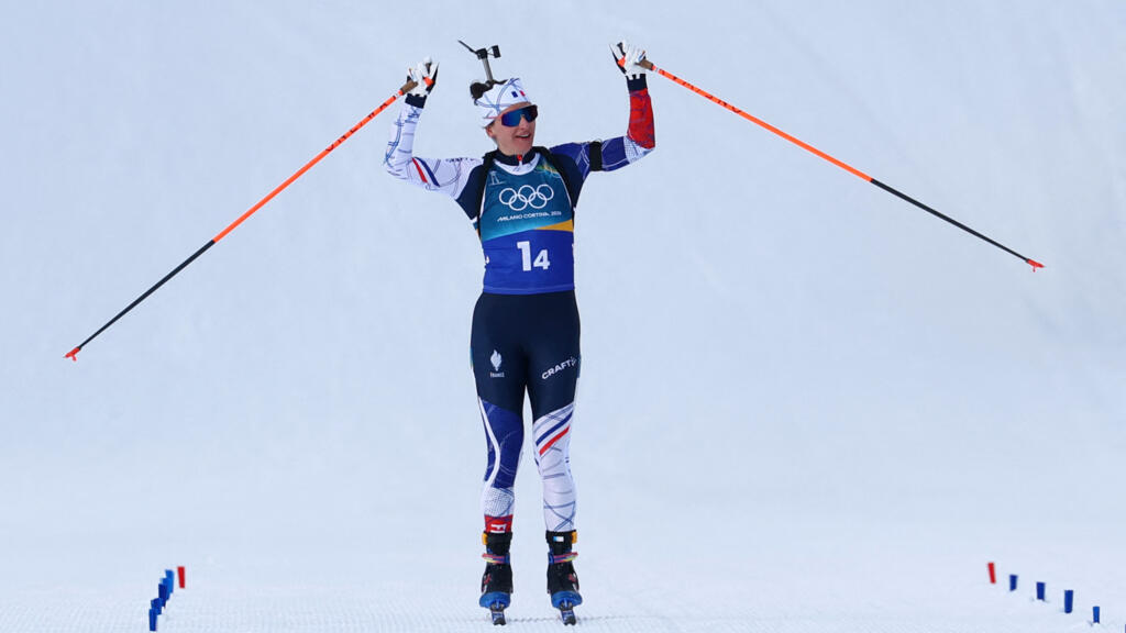 JO 2026 - Biathlon : la France remporte sa première médaille d'or en relais mixte