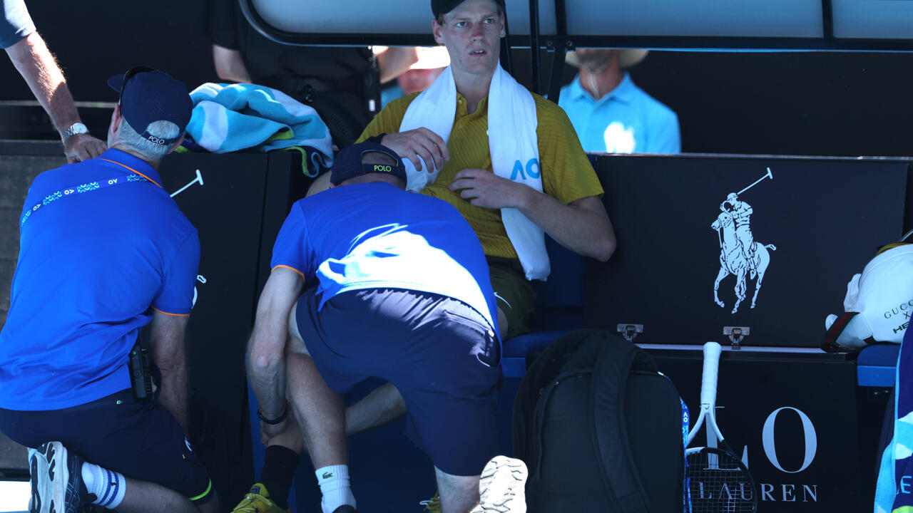 Sinner battles on as extreme heat triggers Melbourne match suspensions