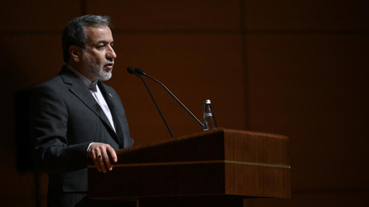 Iran foreign minister Abbas Araghchi, speaks during a press conference at the Lutfi Kırdar Congress Center on the sideline of the 51st session of the Council of Foreign Ministers of the Organization.