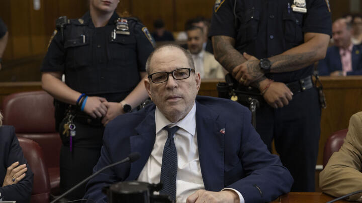 Harvey Weinstein appears in state court in Manhattan as jurors return to deliberations on a remaining charge in his retrial on Thursday, June 12, 2025 in New York.