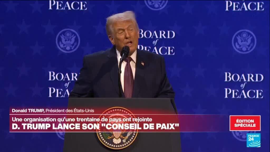 REPLAY - Donald Trump lance son "conseil de paix" en marge de Davos