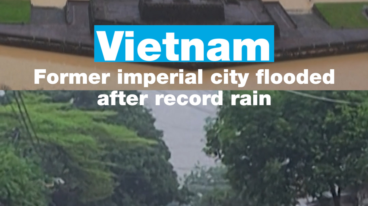 Former Vietnamese imperial city of Hue flooded after record rainfall