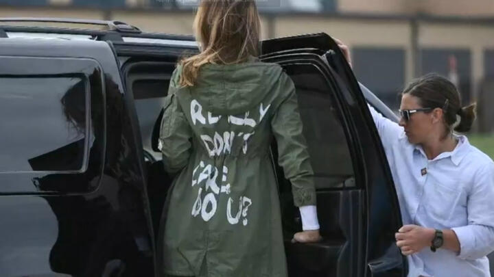 Melania Trump 'sends message' with 'I really don't care' jacket