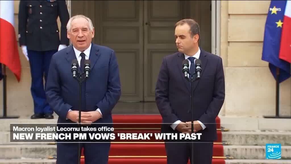 New French PM vows 'break' with past at handover ceremony