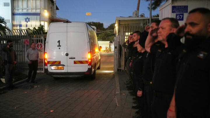 The Abu Kabir Forensic Institute in Tel Aviv is shown on December 2, 2025, after Hamas transferred the remains of who it said was a deceased hostage to the Red Cross