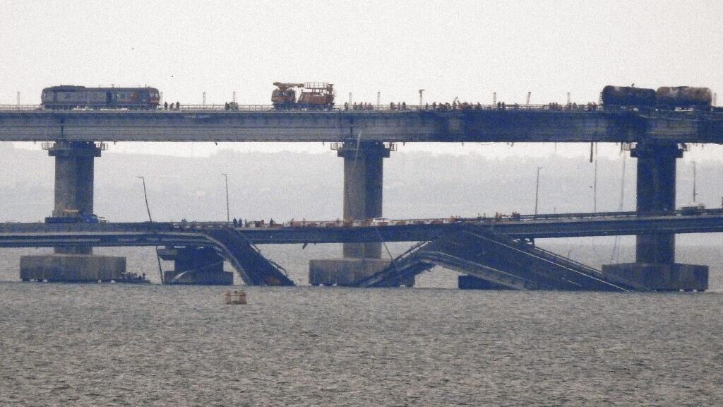 Live: Russia arrests eight suspects over Ukraine’s Crimea bridge blast