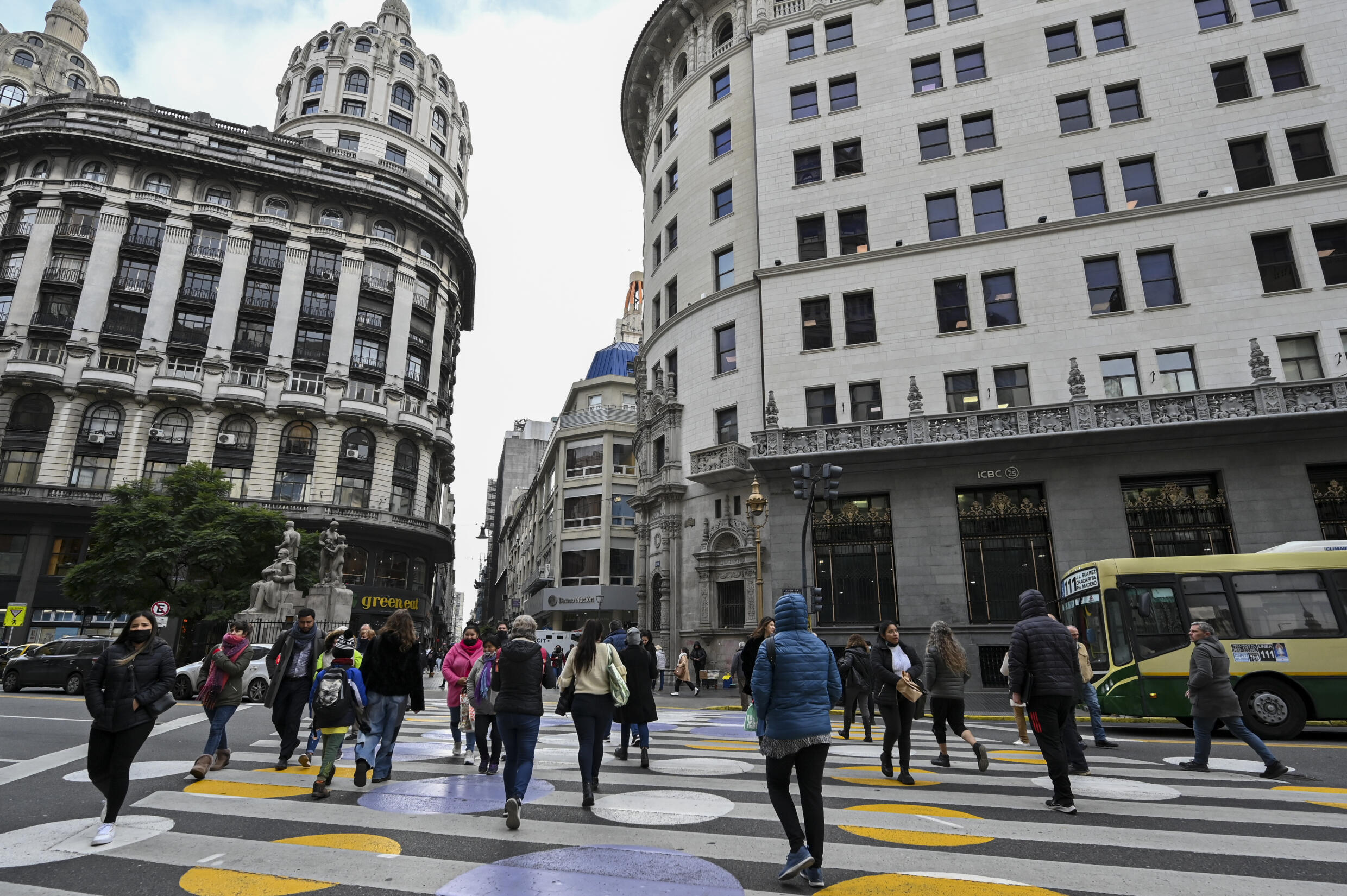 Vista de la calle Florida en Buenos Aires, 23 de junio de 2022