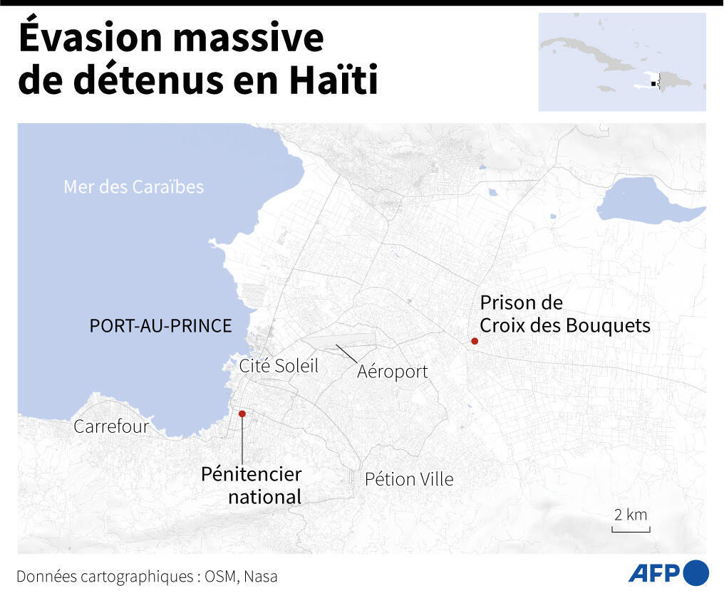 Evasion massive de détenus en Haïti