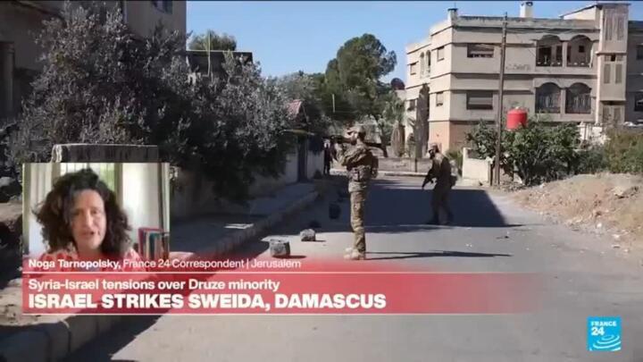 Israel strikes Syria's Sweida, Damascus