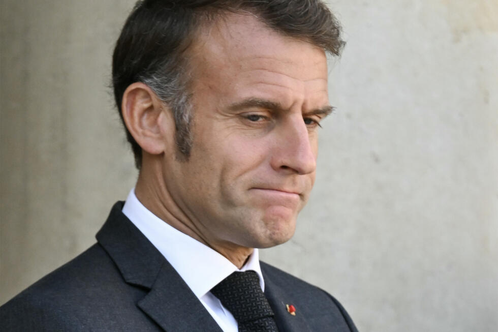 Le président français Emmanuel Macron avant une réunion au palais de l'Elysée, à Paris, le 17 octobre 2025