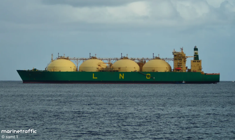 Photo montrant l’Arctic Vostok, l’un des méthaniens ayant livré du GNL provenant d’Arctic LNG 2 au terminal de Beihai.