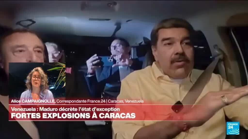 Explosions à Caracas, le Venezuela dénonce une "agression" américaine