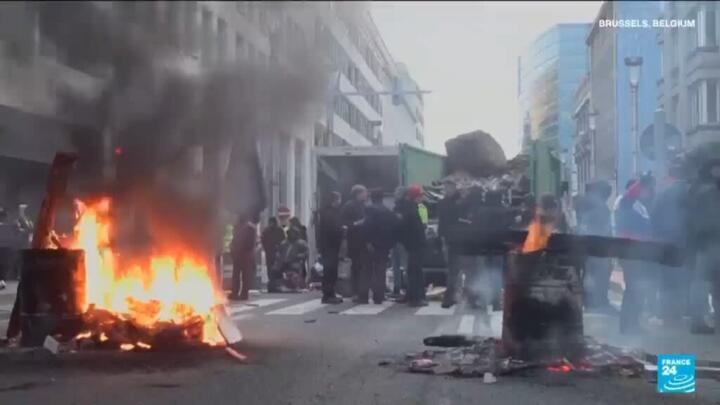 Farmers take Brussels to protest Mercosur deal and EU rules