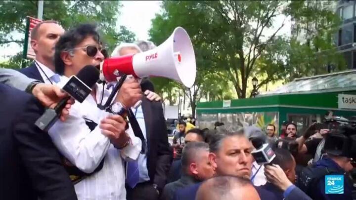 US to revoke Colombian president's visa over comments at pro-Palestinian gathering