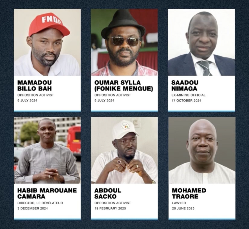 These six men have been abducted in Guinea since July 2024.