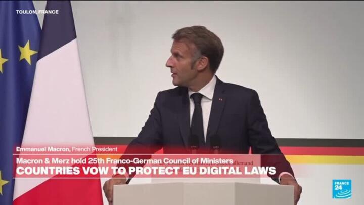 REPLAY - Macron and Merz hold 25th Franco-German Council of Ministers