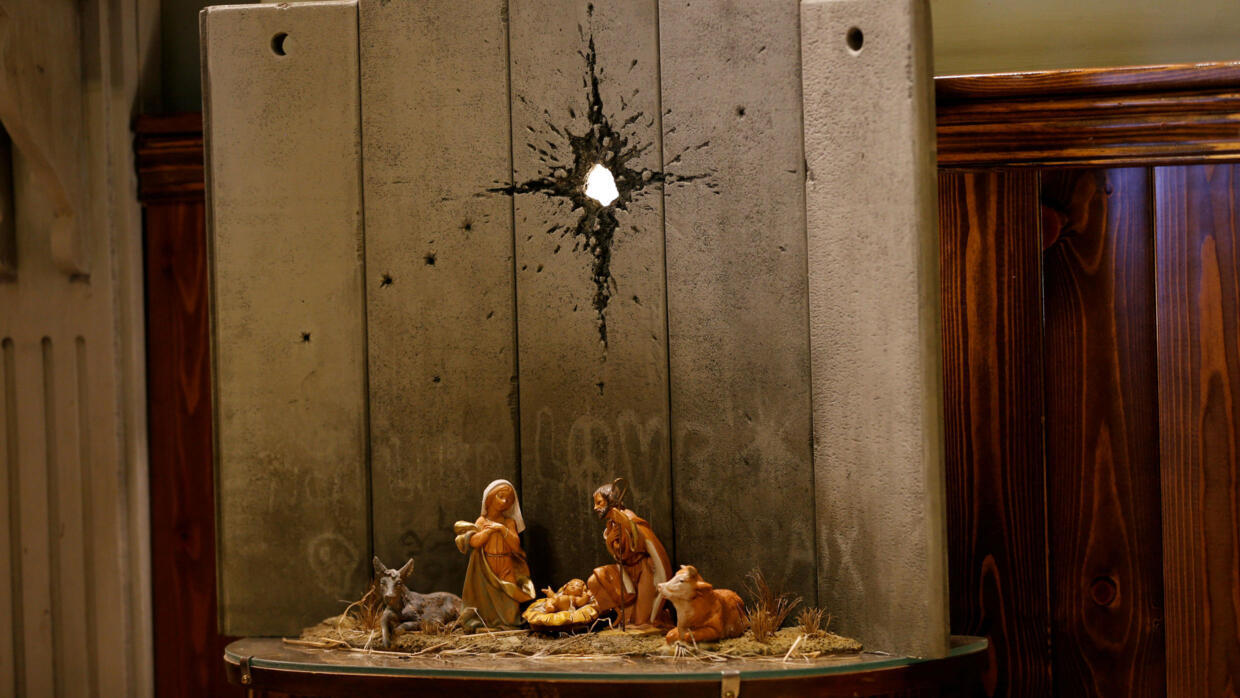 Una Bala En Lugar De Estrella La Navidad De Banksy En Belen