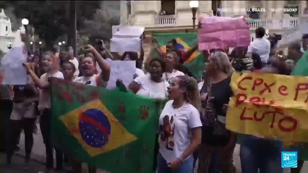 Protests erupt in Rio after deadly raid, denouncing use of excessive force