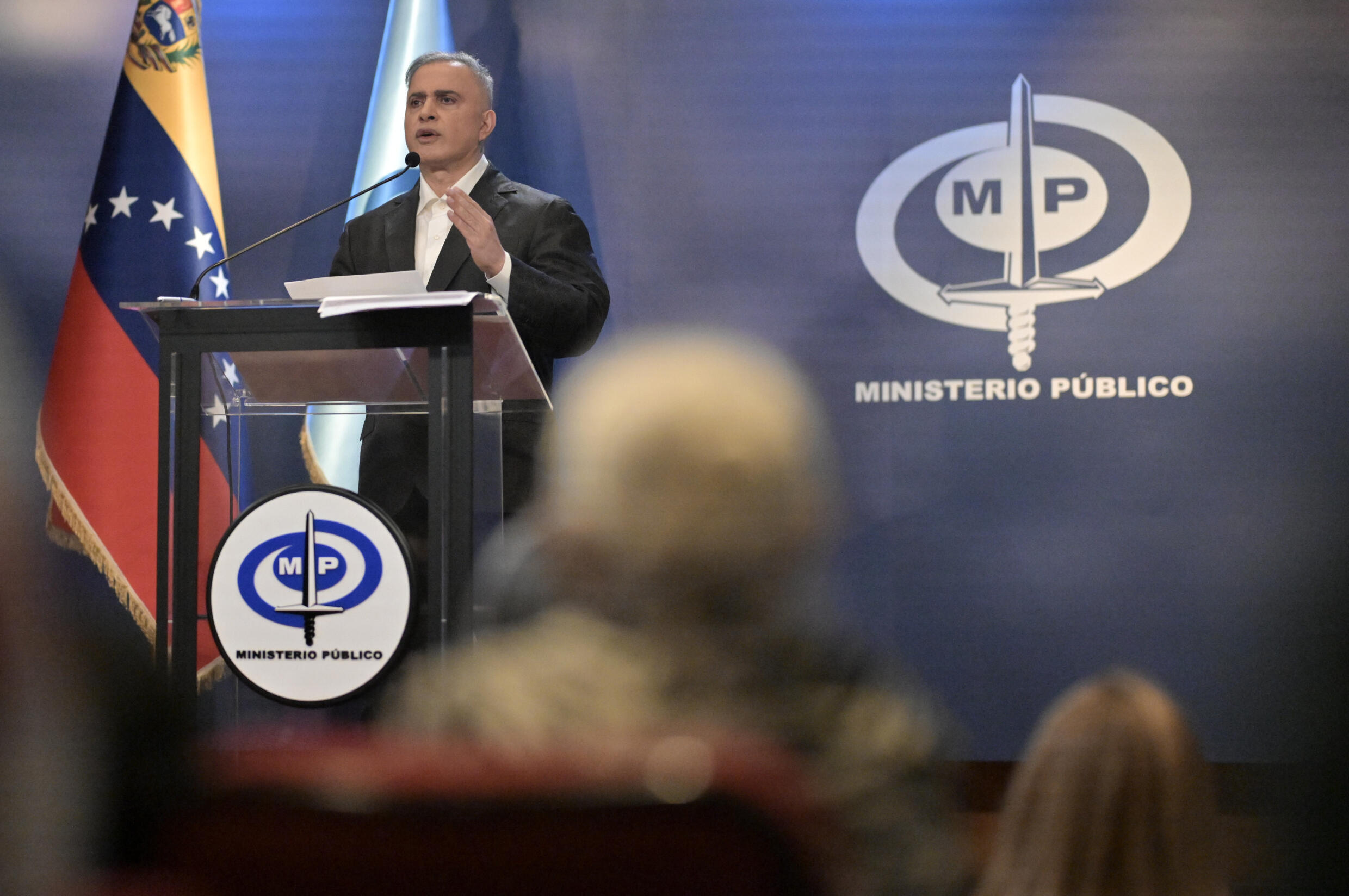 Le procureur général du Venezuela, Tarek William Saab, le 29 avril 2024 à Caracas