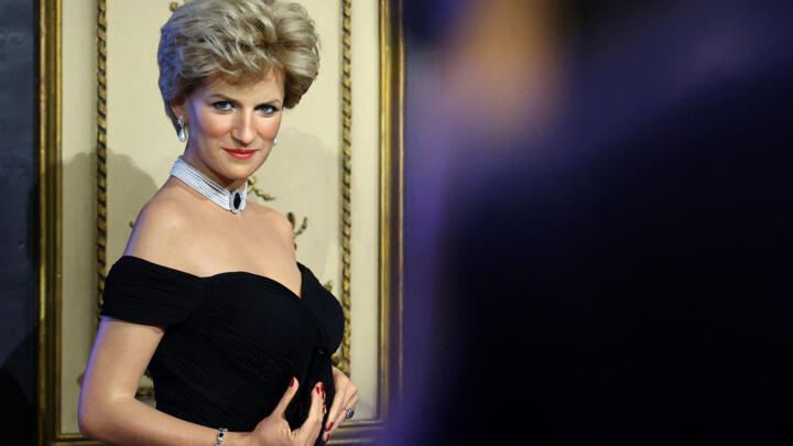 The waxwork of late Britain's Princess Diana is presented at the Grevin wax museum in Paris, France, on November 20, 2025.