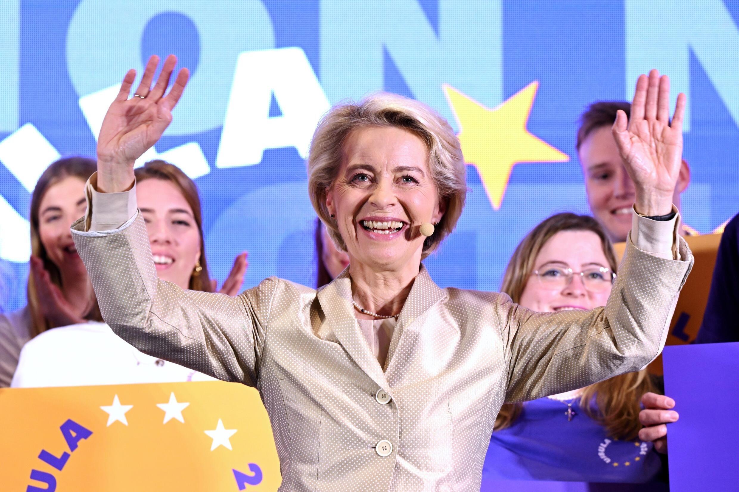 La présidente de la Commission européenne Ursula von der Leyen, le 9 juin 2024 à Bruxelles