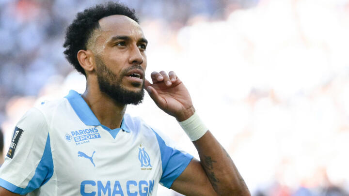 Marseille's Gabonese forward Pierre-Emerick Aubameyang.