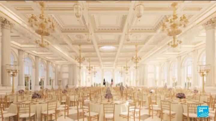 US President Donald Trump begins demolition for White House ballroom