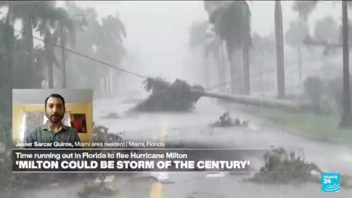 Tornadoes strike in Florida as Hurricane Milton approaches