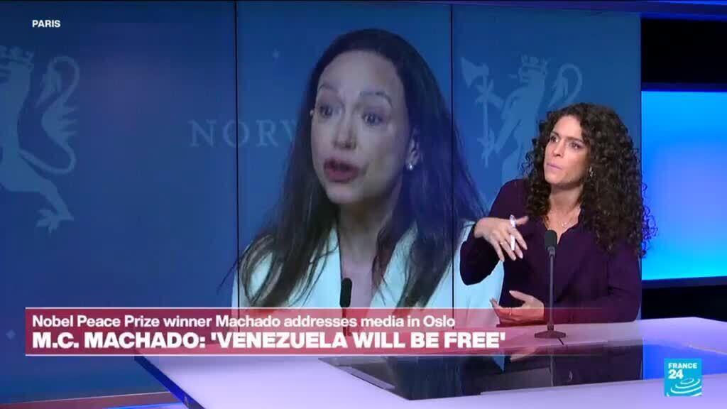 Venezuela: Nobel laureate M.C. Machado delivers a message of hope to her country.