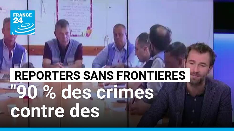 Dans le monde, "90 % des crimes contre des journalistes restent impunis", selon Reporters sans frontières