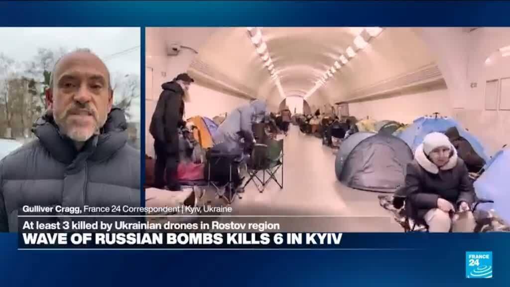War in Ukraine: Wave of Russian bombs kills 6 people in Kyiv
