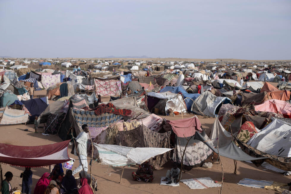 In Tawila, those who fled fighting in El-Fasher in Sudan's Darfur region have set up makeshift camps.
