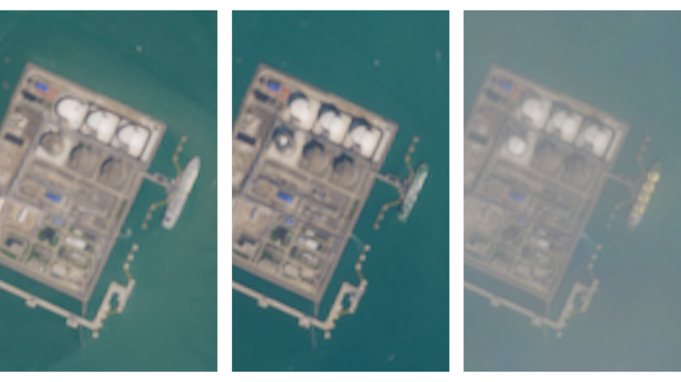 Images satellite du terminal GNL de Beihai en Chine montrant trois méthaniers ayant livré du GNL originaire d’Arctic LNG 2.