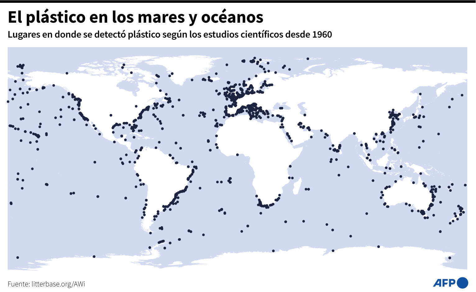 El plástico en los mares y océanos