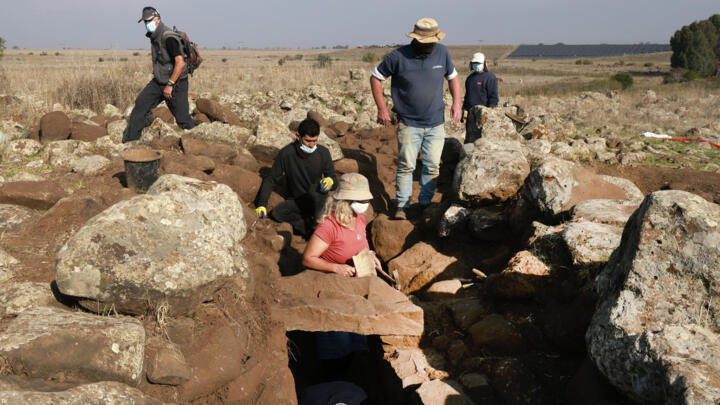 Israeli archaeologists unearth the remains of a 3,000-year-old fort in the occupied Golan Heights that they believe was built by an ally of the Biblical King David.