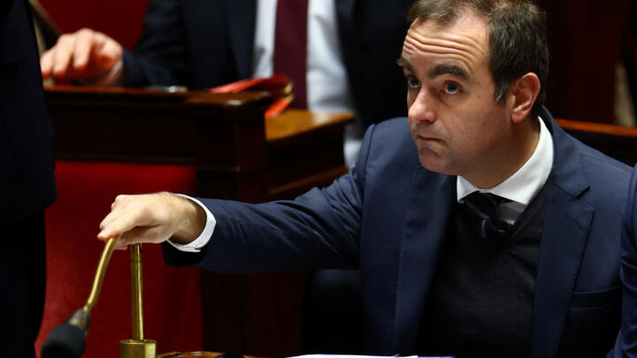 El primer ministro francés, Sébastien Lecornu, en la Asamblea Nacional en París, Francia, el 9 de diciembre de 2025.
