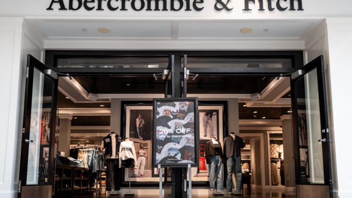 The entrance of the Abercrombie & Fitch retail store in the Barton Creek Square Mall on August 28, 2024 in Austin, Texas.