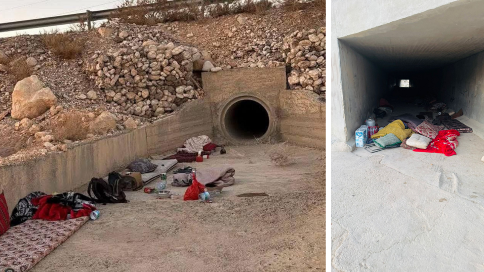 Ces deux photos présentent les endroits servant d’abris aux habitants du Néguev lors des bombardements iraniens de juin 2025.
