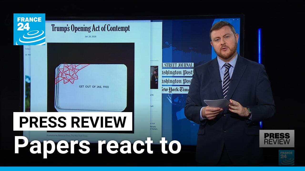 An opening act of contempt': Papers react to Trump&rsquo;s inauguration 