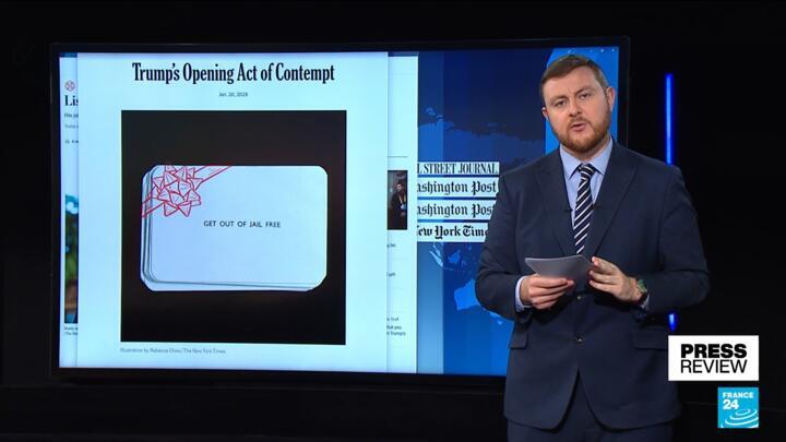 An opening act of contempt': Papers react to Trump&rsquo;s inauguration 