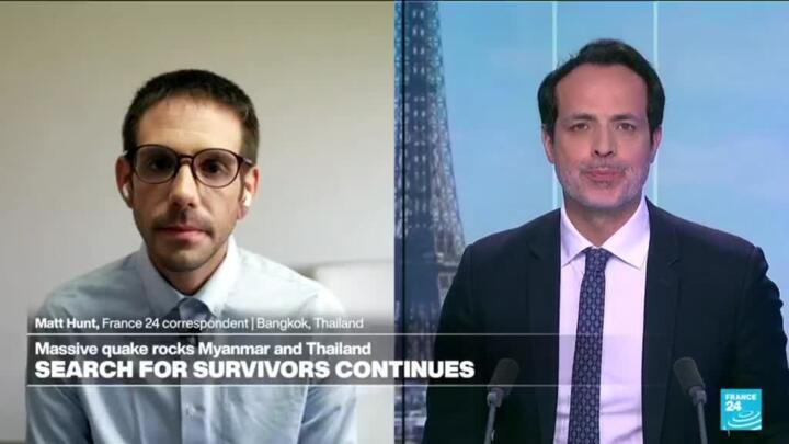 Search for survivors continues in Myanmar after 7.7 magnitude earthquake