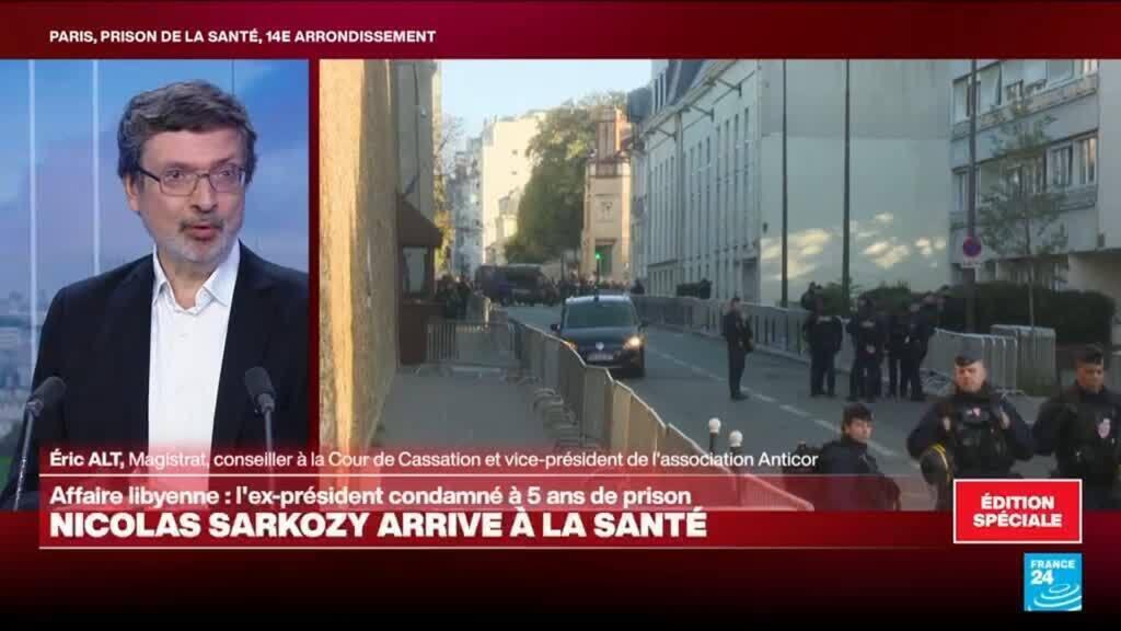 Nicolas Sarkozy arrive à la Santé : "la justice est égale pour tous"