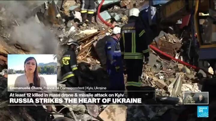 Russia strikes the heart of Ukraine: At least 12 killed in mass drone and missile attack on Kyiv