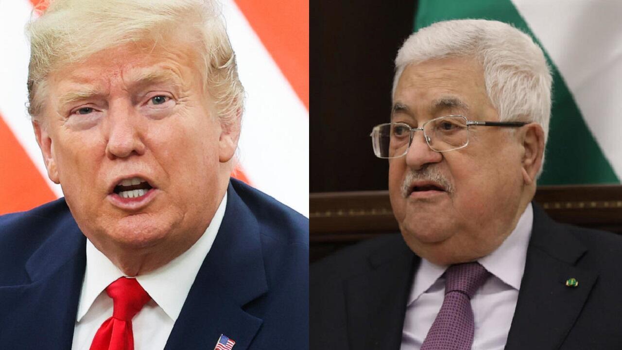 ترامب يتعهد بمنع إسرائيل من ضم الضفة الغربية وعباس مستعد للعمل معه لتنفيذ خطة سلام في غزة