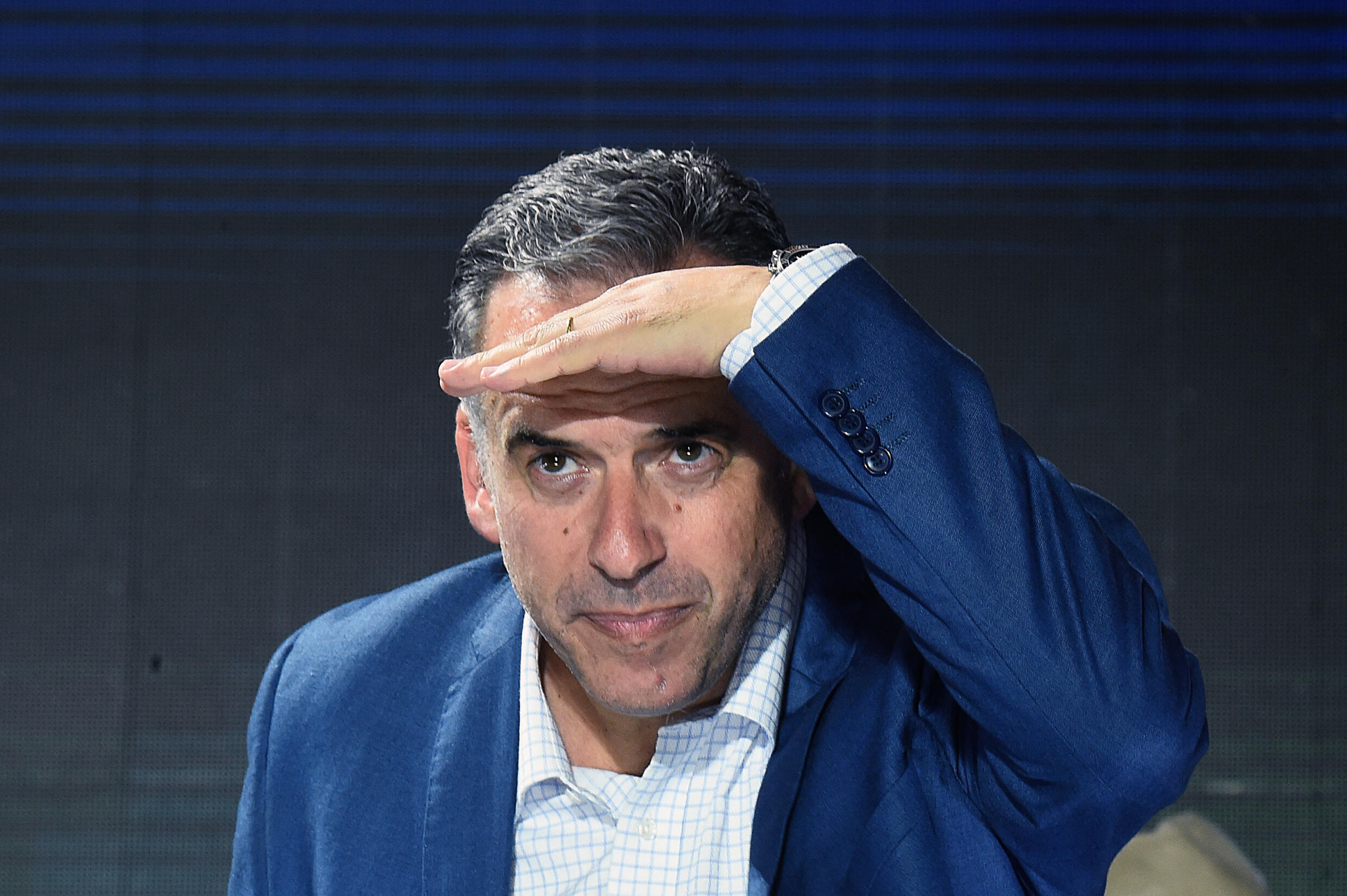 Le candidat de la gauche Yamandu Orsi lors de son meeting de clôture de campagne à Las Piedras, dans le département de Canelones, en Uruguay, le 20 novembre 2024